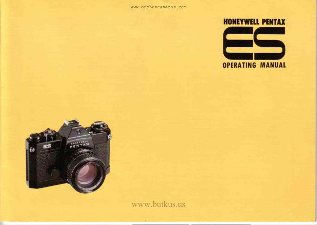 Pentax ES manual cover
