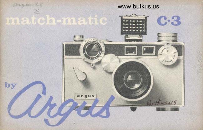 Argus C-3 Match-Matic manual cover