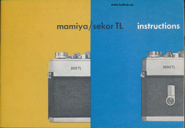 Mamiya Sekor TL manual cover