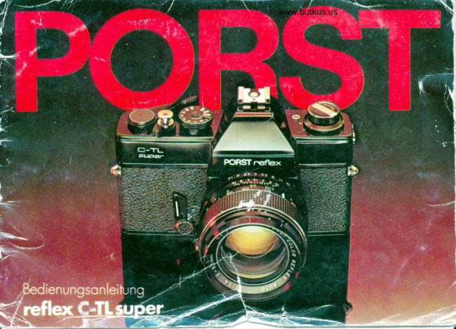 PORST Reflex C-TL Super manual cover