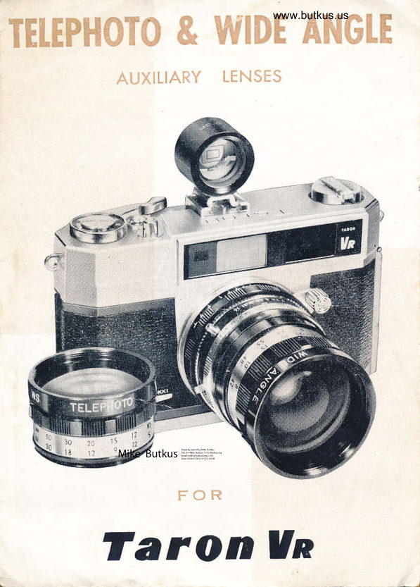 Taron Vr Accessory Lenses manual cover