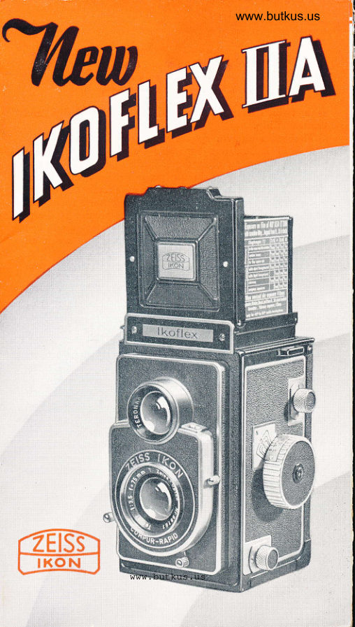 Zeiss Ikon Ikoflex IIa - Short manual cover