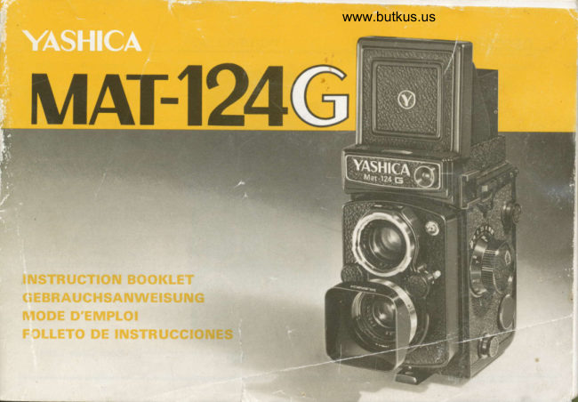 YASHICA MAT-124G manual cover