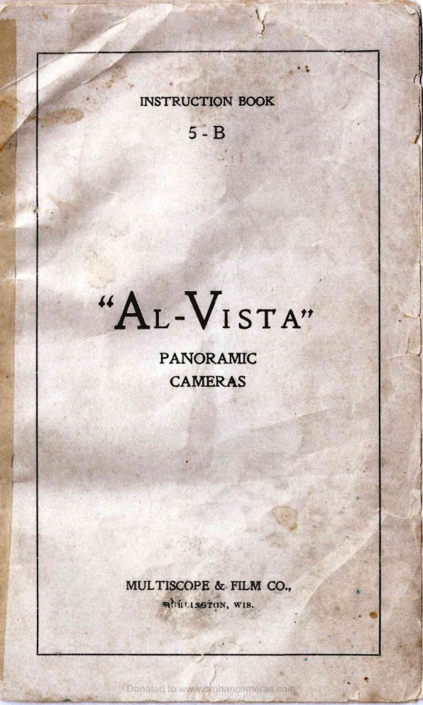 Al_Vista 5B and 5D panoramic manual cover