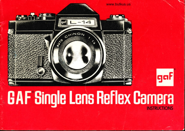 GAF L-14 manual cover