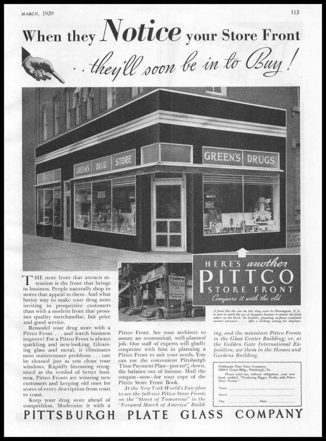 Green's Drug Store Ad manual cover