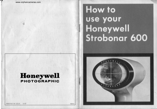 Honeywell 600 manual cover