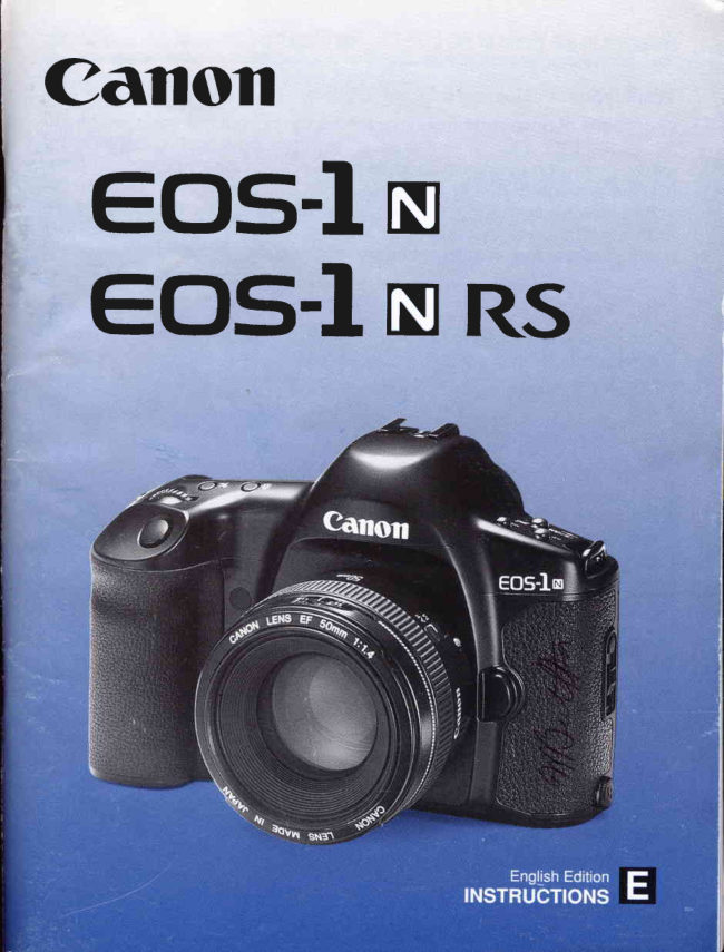 Canon EOS 1n manual cover