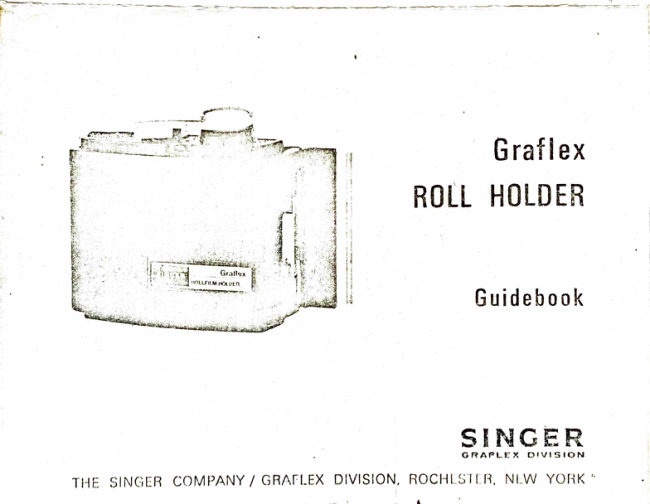 Graflex Graflok Back manual cover