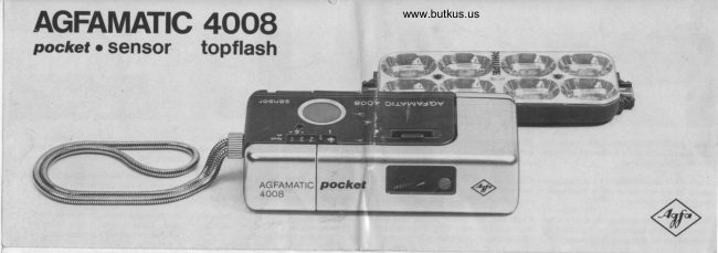 agfamatic pocket 4008 manual cover