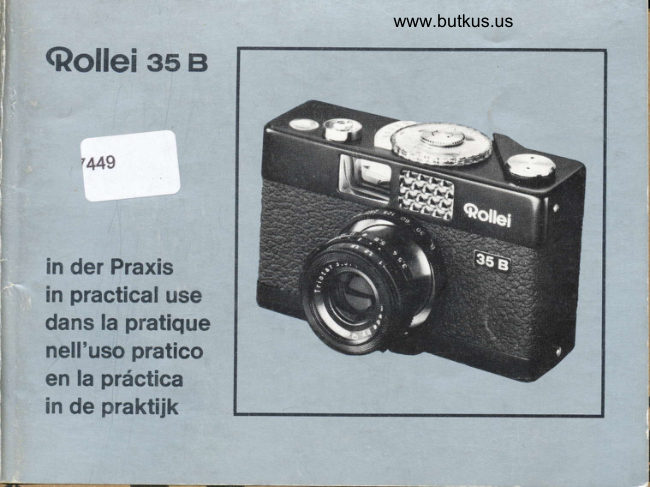 Rollei 35B manual cover