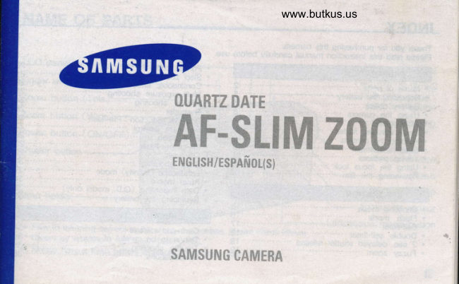 Samsung AF-Slim Zoom manual cover