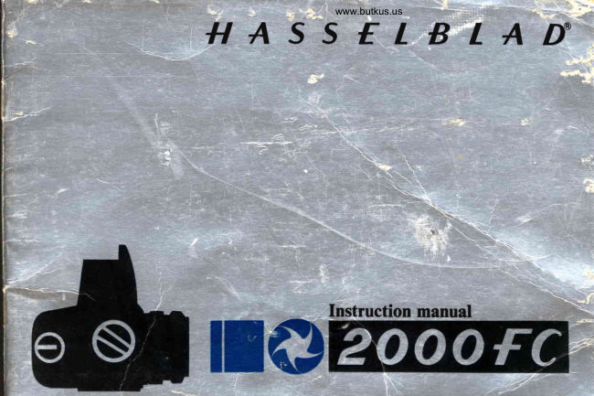 Hasselblad 2000FC manual cover