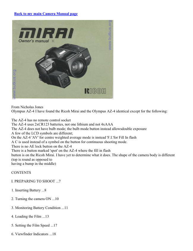 Ricoh Mirai manual cover