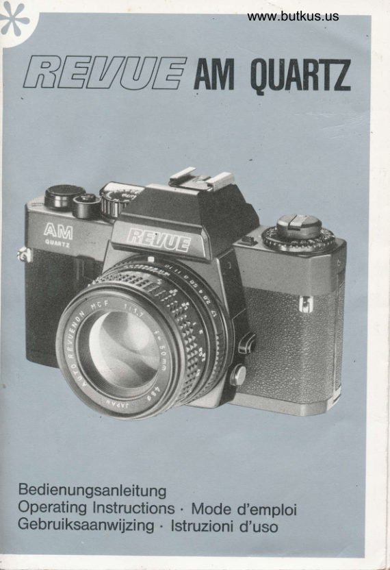Revue AM Quartz manual cover
