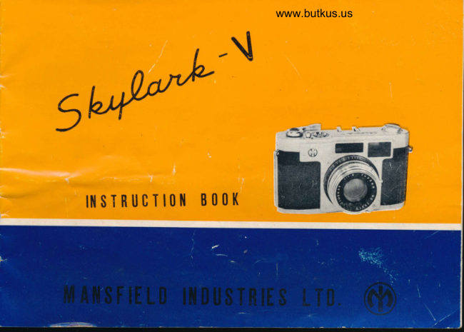 Mansfield Skylark V manual cover