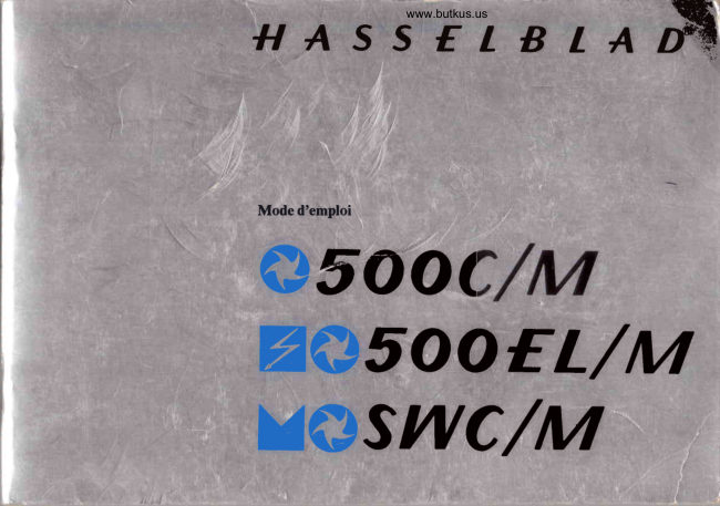 Hasselblad 500e manual cover
