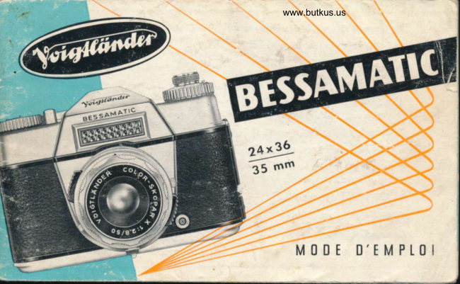 Voigtlander Bessamatic manual cover