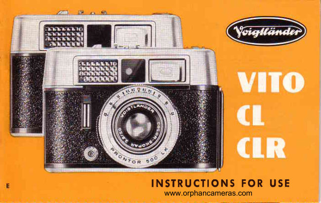 Voigtlander Vito CL_CLR manual cover