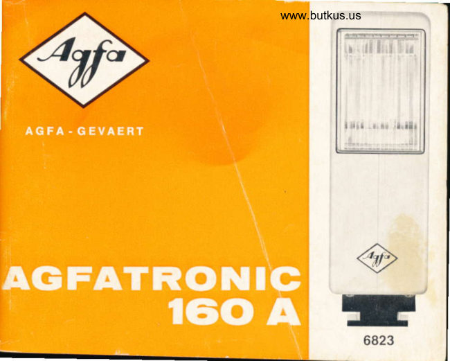 Agfatronic 160A Agfatronic 160A bruksanvisning Agfatronic 160A manual cover
