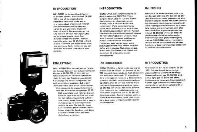 Sunpak Auto 26SR AUTO260 manual cover