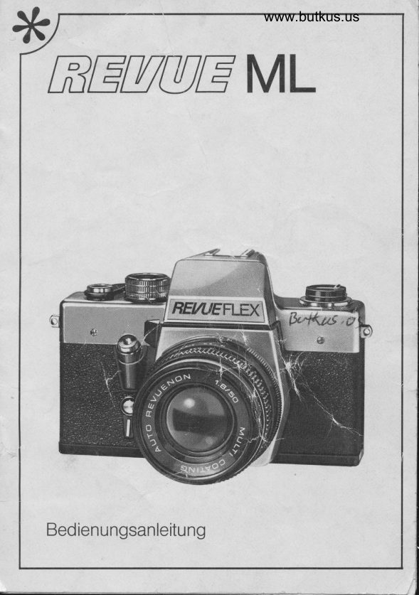 REVUE ML manual cover