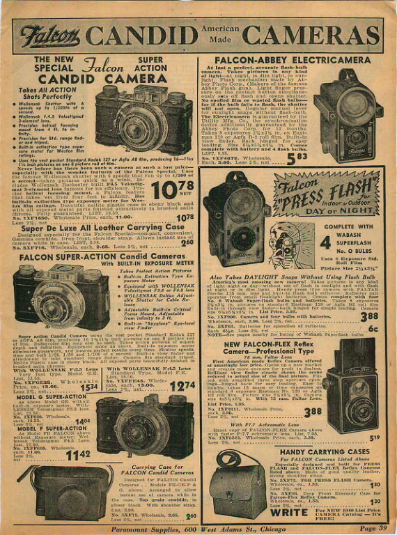 FALCON CANDID CAMERA manual cover