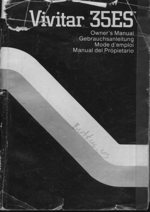 VIVITAR 35es manual cover