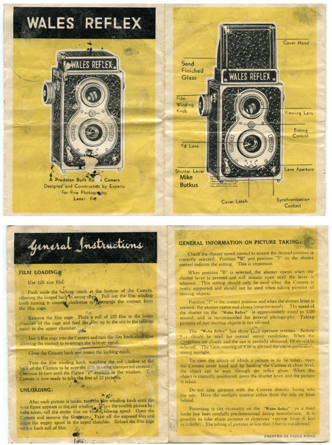 Wales Reflex manual cover