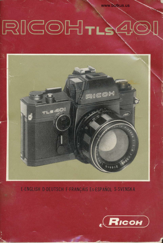 Ricoh Tls 401 manual cover