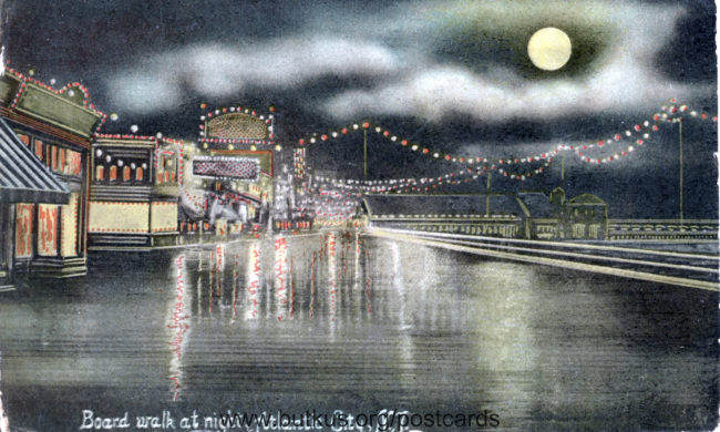 Atlantic City Boardwalk - Night - 1910 manual cover
