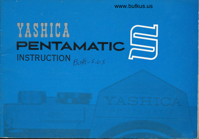 Yashica Pentamatic S manual cover