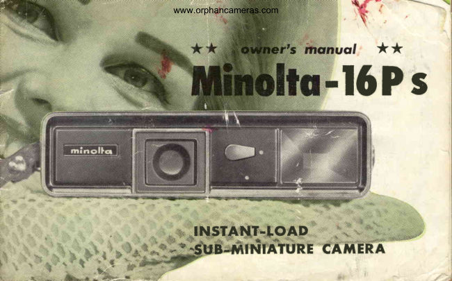 Minolta 16 Ps manual cover