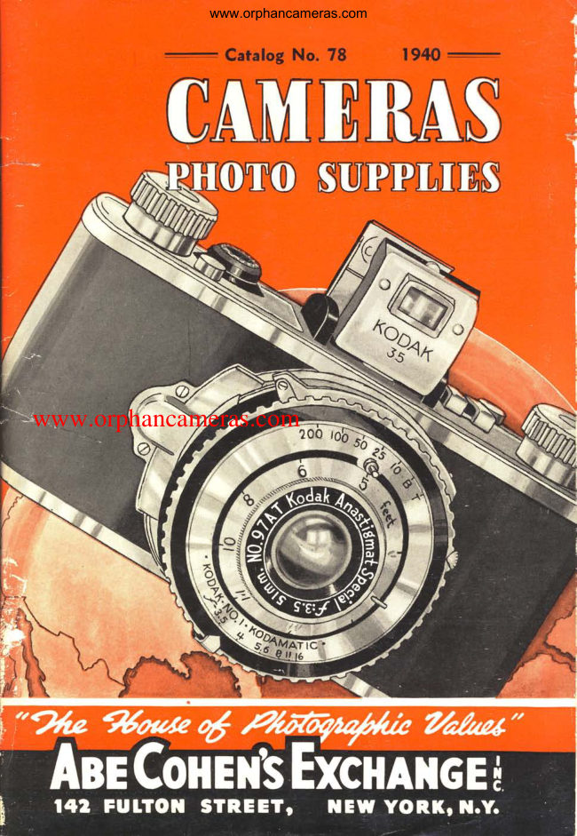 Abe Cohen's photo exchange — part 1 manual cover