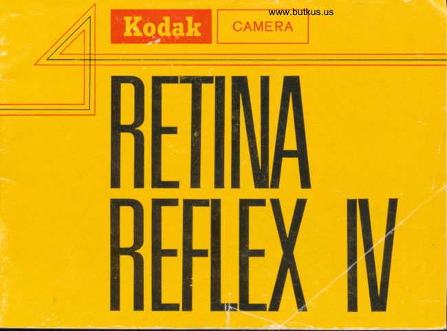 Kodak Retina Reflex IV manual cover