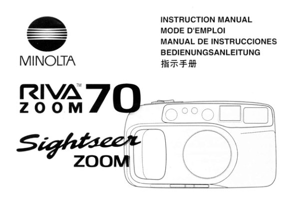 Minolta Sightseer Zoom manual cover