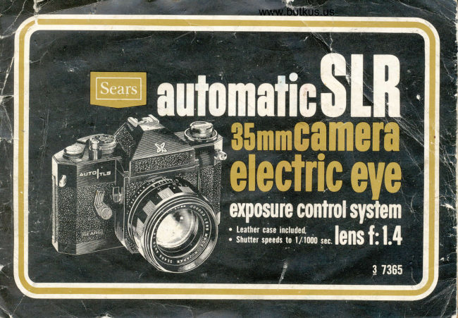 Sears Auto TLS manual cover
