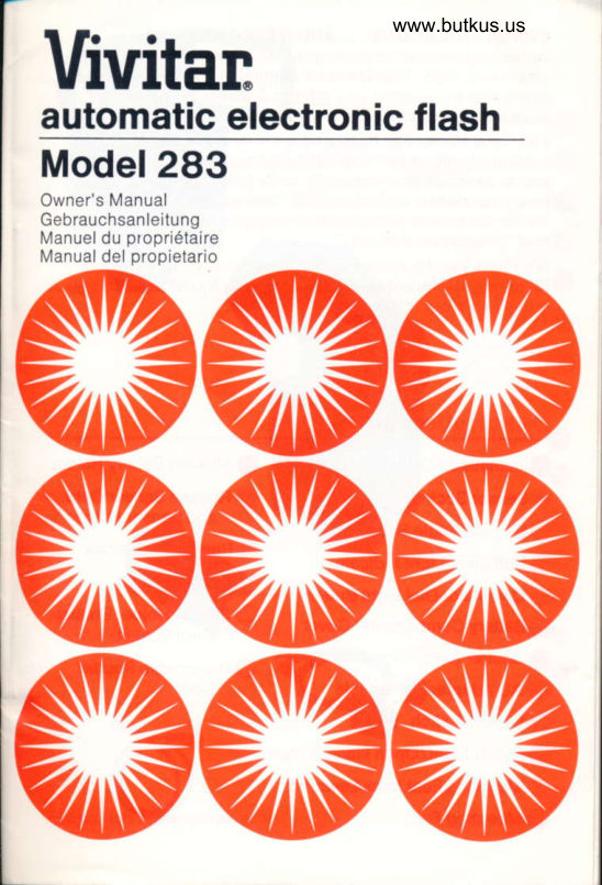 Vivitar 283 manual cover