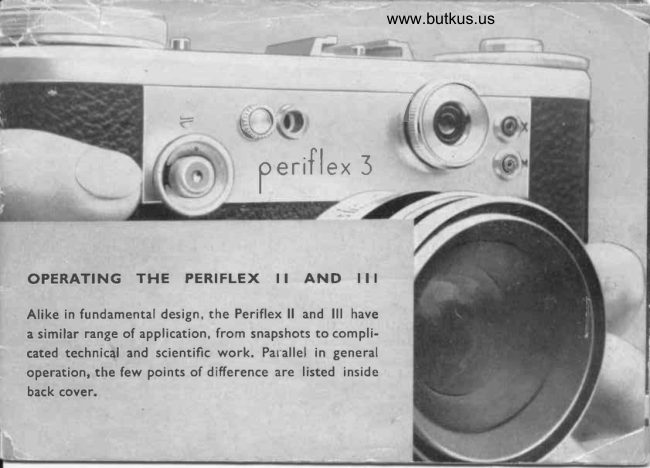 Corfield Periflex II / III manual cover