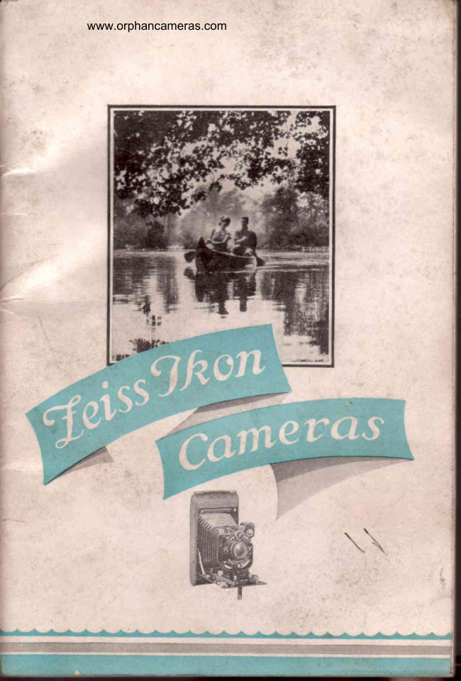 Zeiss Ikon Zess Ikon cameras booklet — part 1 manual cover