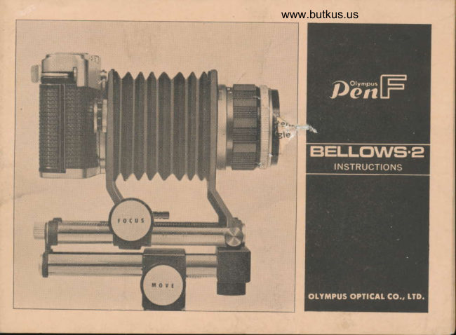 Olympus Pen F Bellows-2 manual cover