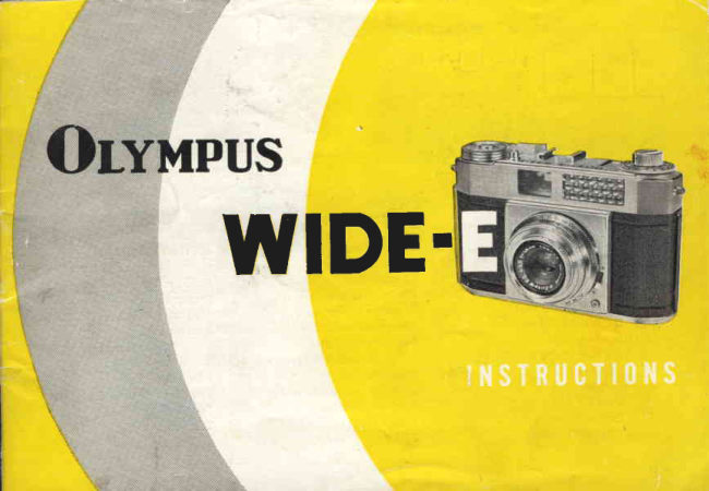 Olympus Wide-E manual cover