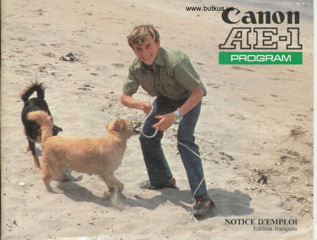 Canon AE-1 Program manual cover