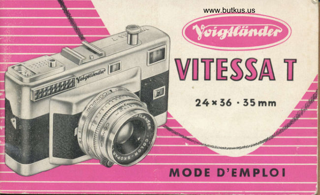 Voigtlander Vintessa I manual cover