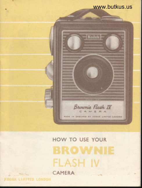 Kodak Brownie Flash IV manual cover