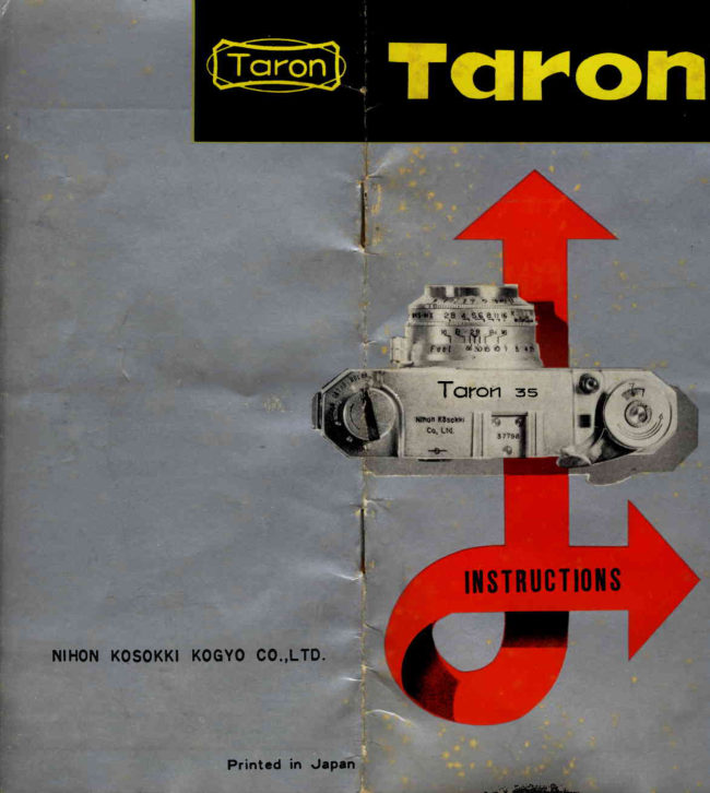 Taron 35 manual cover