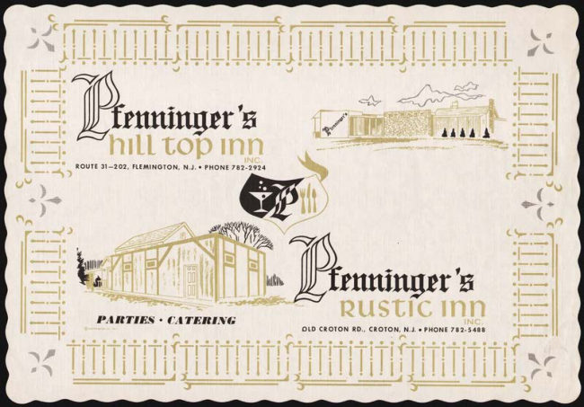 Pfenninger's Rustic Inn manual cover