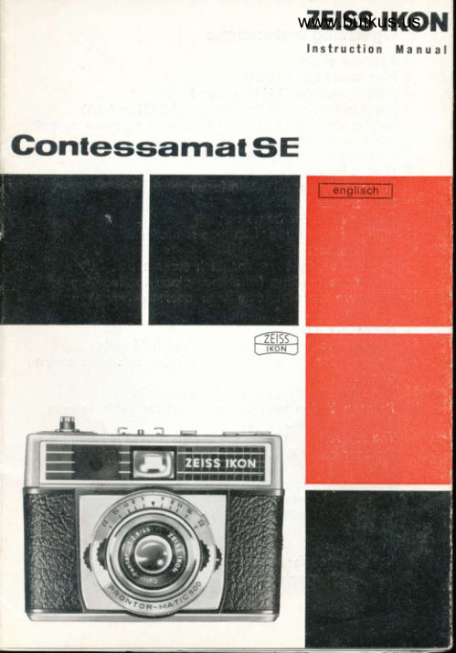 Zeiss Ikon Contessamat SE manual cover