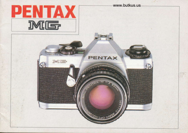 Pentax MG manual cover