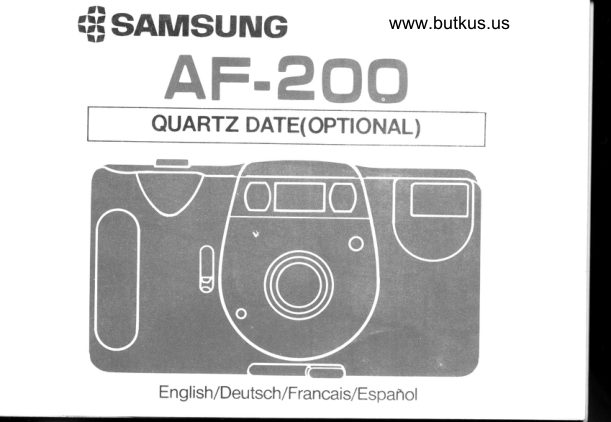 Samsung AF-200 manual cover